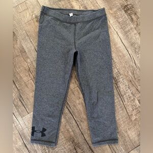 Women’s Under Armour Capri Leggings Size Small Charcoal Gray